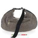 Borbonese Hobo Bag Large in Nylon Riciclato OP Naturale/Nero 924163AH1X11