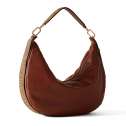 Borbonese Hobo Bag Oyster Medium Cuoio/OP Naturale 923738AR1392