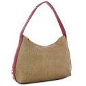 Borbonese Hobo Bag Medium OP Naturale/Bordeaux 924894AN0Z82