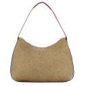 Borbonese Hobo Bag Medium OP Naturale/Bordeaux 924894AN0Z82