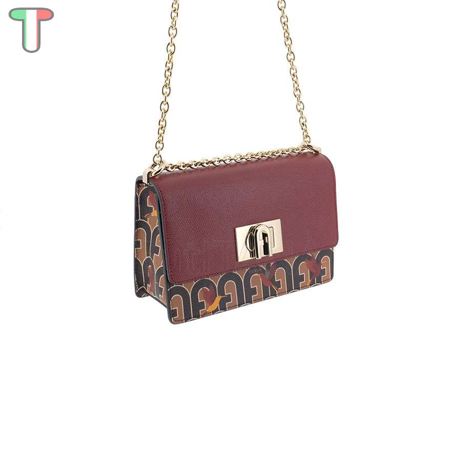 Furla 1927 Mini Toni Caffe'/Ciliegia d BAFKACO AX0067 0089S