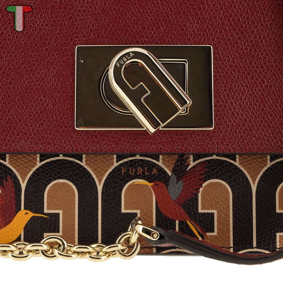 Furla 1927 Mini Toni Caffe'/Ciliegia d BAFKACO AX0067 0089S