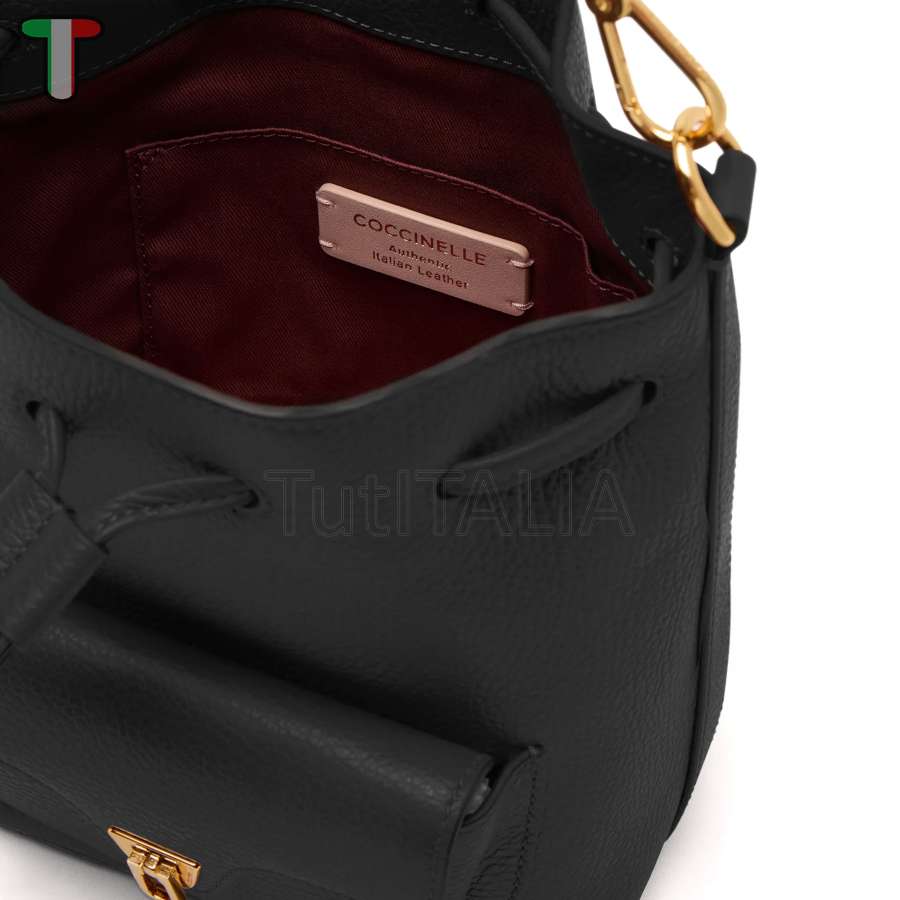 Coccinelle Beat Generation Small Noir E1TFK230301001