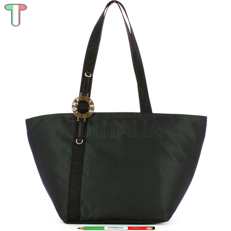 Borbonese Shopping Bag 011 Dark Black 924286I15Y66