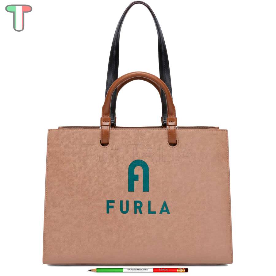 Furla Varsity Style Shopping L Greige/Jasper WB00725 BX1230 1057 1652S