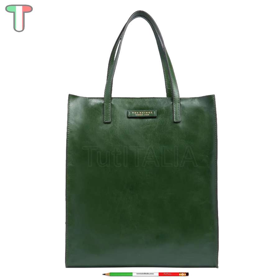 The Bridge Shopper Mirra Verde Inglese/Oro 04130401 X0