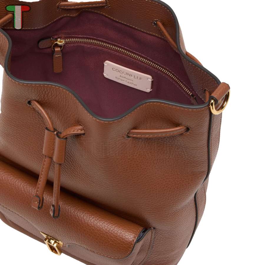 Coccinelle Beat Generation Medium Cognac E1TFK230201W11